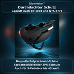 50% RABATT NUR HEUTE | GlowHelm™ - Fahrradhelm mit Front- und Rücklicht