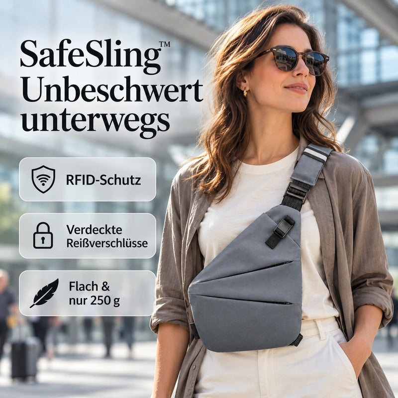 50% RABATT NUR HEUTE | SafeSling™ - Premium Anti-Diebstahl-Tasche