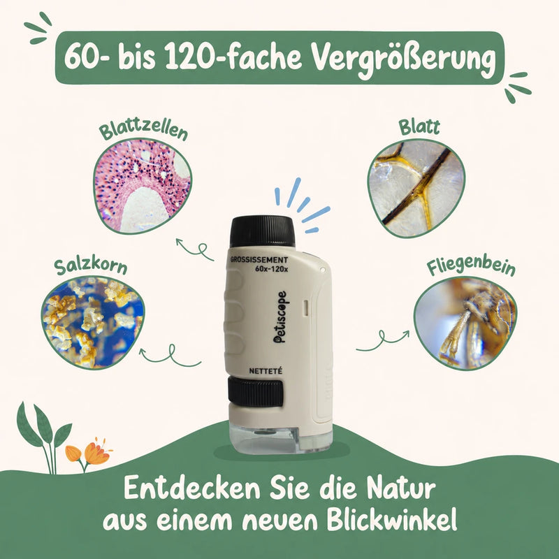 50% RABATT NUR HEUTE | MicroPeek™ - Kinder-Mikroskop