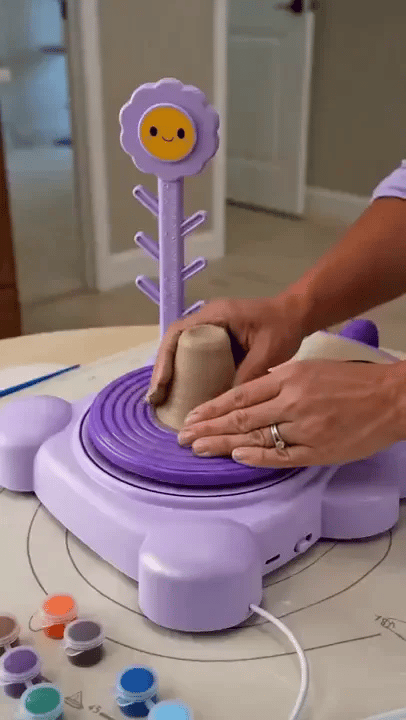 50% RABATT NUR HEUTE  ClaySpin™ - Elektrische Töpferscheibe für Kinder