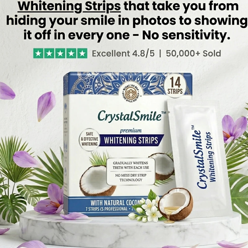1+1 GRATIS HEUTE | CrystalSmile™ - Zahnaufhellungsstreifen