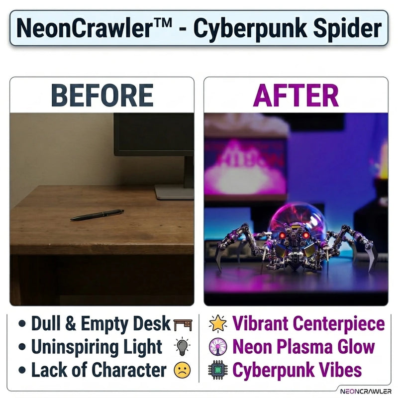 50% RABATT NUR HEUTE | NeonCrawler™ - Cyberpunk-Spinne
