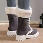 50% RABATT NUR HEUTE | CozyStride™ - Wadenhohe Schneestiefel