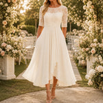 50% RABATT NUR HEUTE | GraceLace™ - Besticktes Midi-Kleid aus Spitze