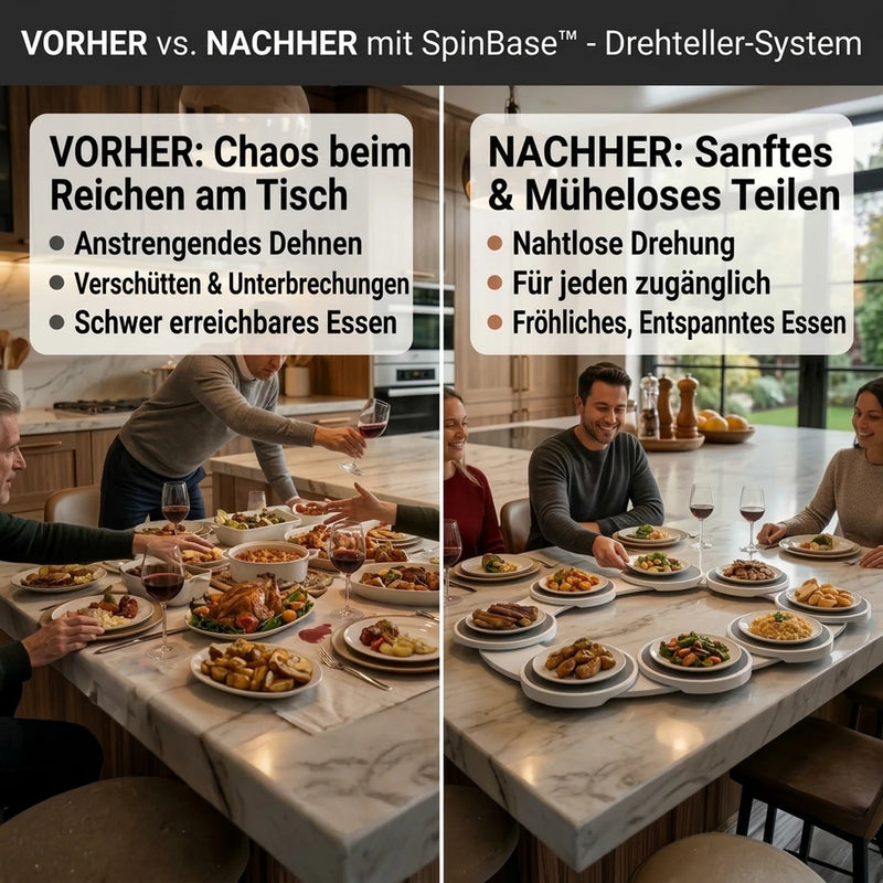 50% RABATT NUR HEUTE | SpinBase™ - Drehbare Tischplatte
