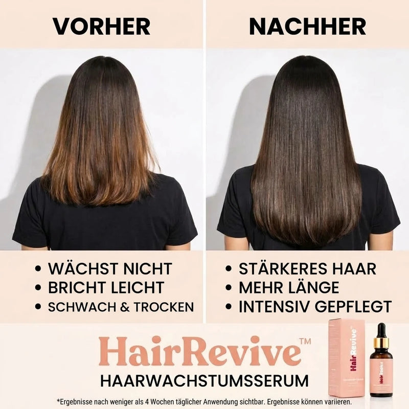 50% RABATT NUR HEUTE | HairRevive™ - Haarwuchsserum