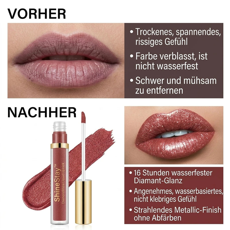 1+1 GRATIS HEUTE | ShineStay™ - Diamant-Glanz-Lippenstift