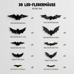 50% RABATT NUR HEUTE | BatGlow™ - 3D Fledermaus LED-Deko