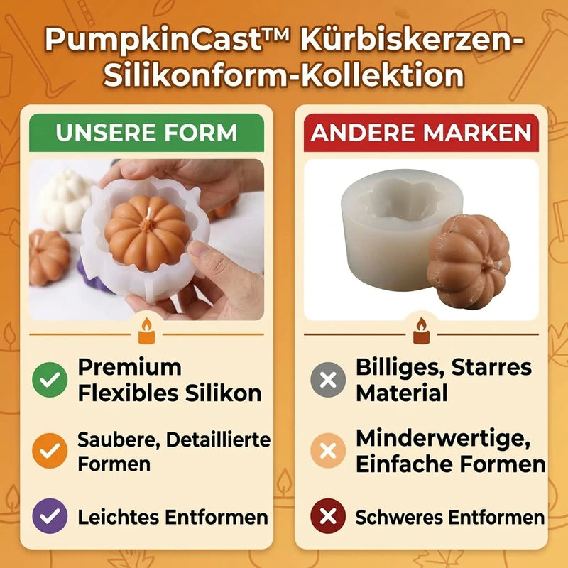 1+1 GRATIS HEUTE | PumpkinCast™ - Kürbis-Kerzenformen