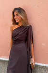 50% RABATT NUR HEUTE | CapeDrape™ - One-Shoulder-Maxikleid