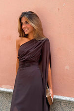 50% RABATT NUR HEUTE | CapeDrape™ - One-Shoulder-Maxikleid