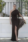 50% RABATT NUR HEUTE | CapeDrape™ - One-Shoulder-Maxikleid