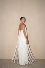 50% RABATT NUR HEUTE | FringeSway™ - Fransen-Plissee-Maxikleid