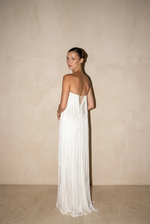 50% RABATT NUR HEUTE | FringeSway™ - Fransen-Plissee-Maxikleid