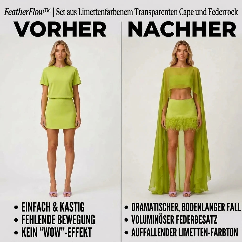 50% RABATT NUR HEUTE | FeatherFlow™ - Cape-Federrock-Set