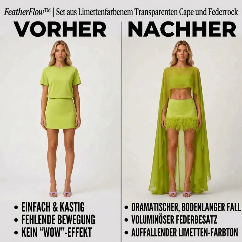 50% RABATT NUR HEUTE | FeatherFlow™ - Cape-Federrock-Set