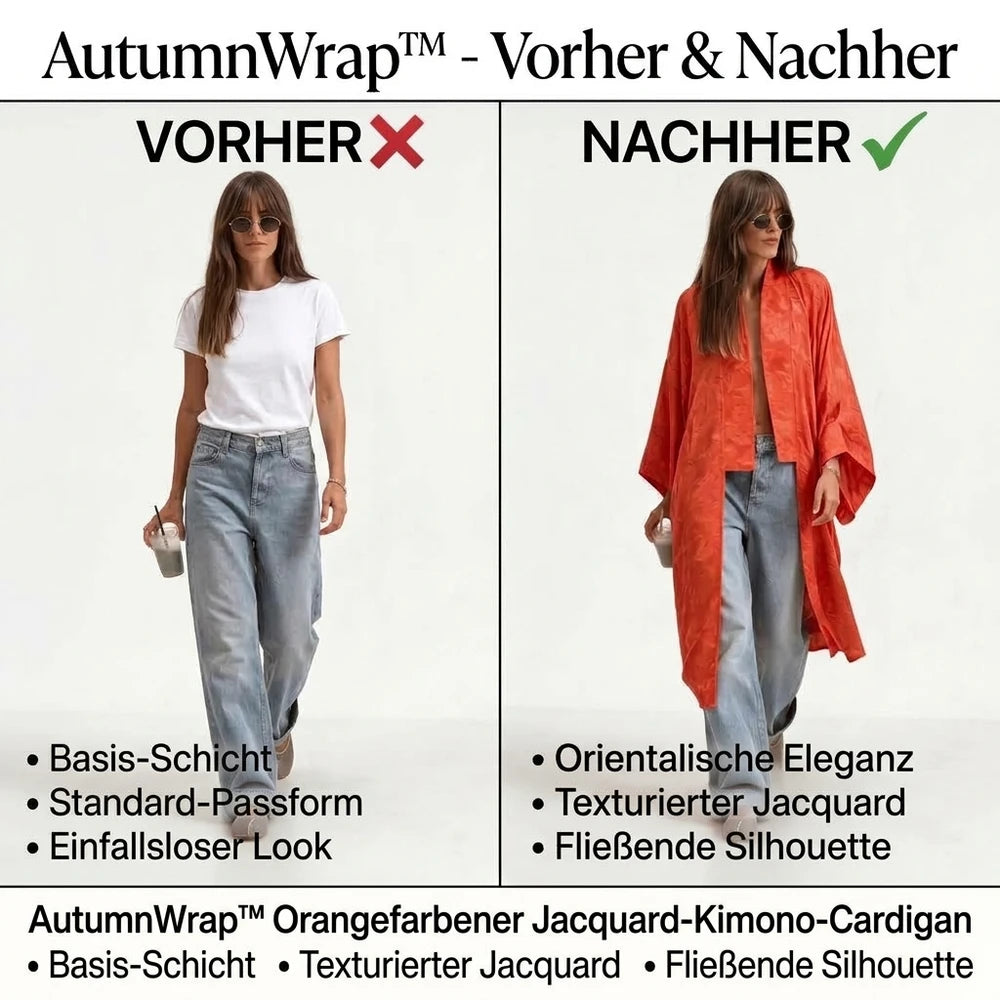 50% RABATT NUR HEUTE | AutumnWrap™ - Kimono-Cardigan