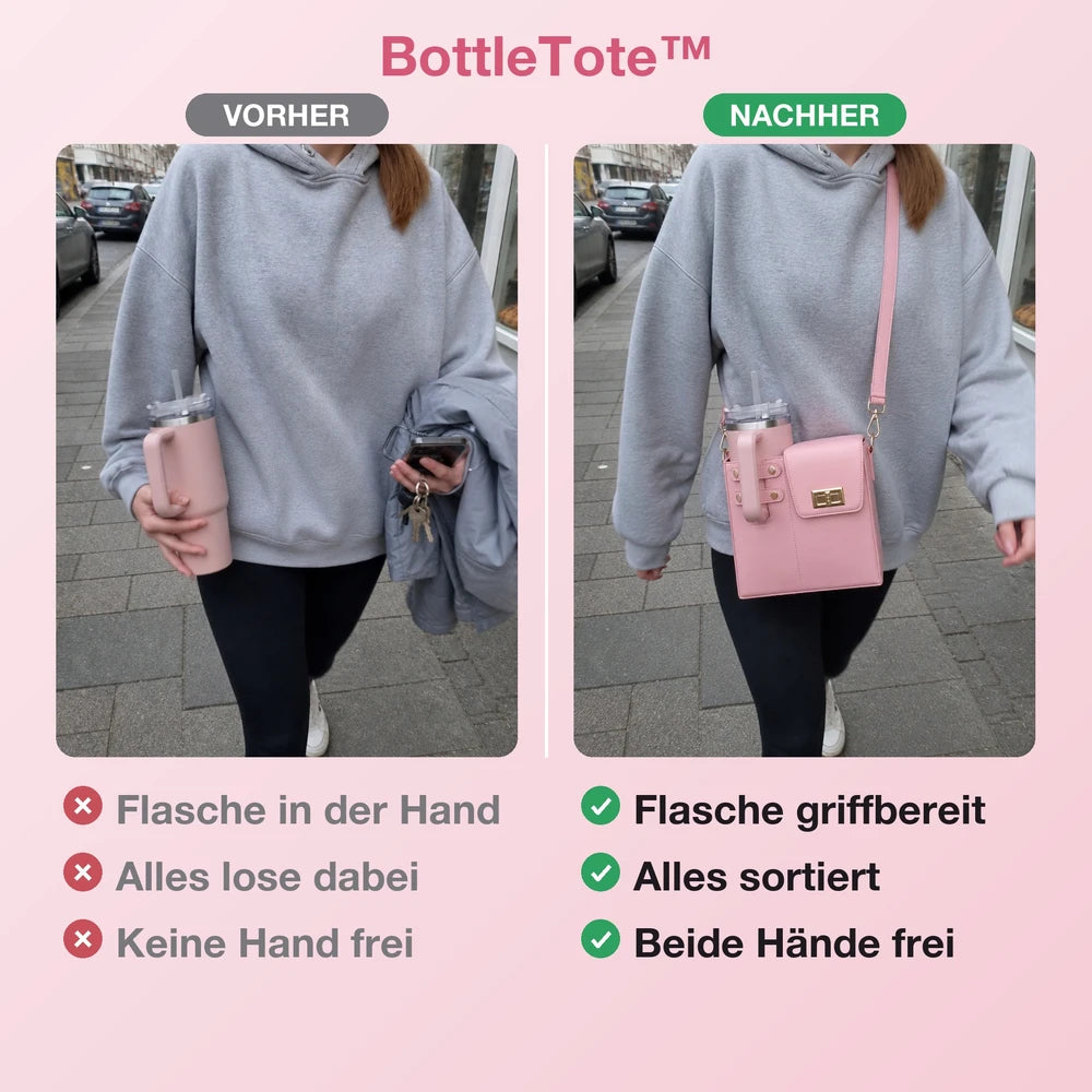 50% RABATT NUR HEUTE | BottleTote™ - Umhängetasche mit Flaschenhalter