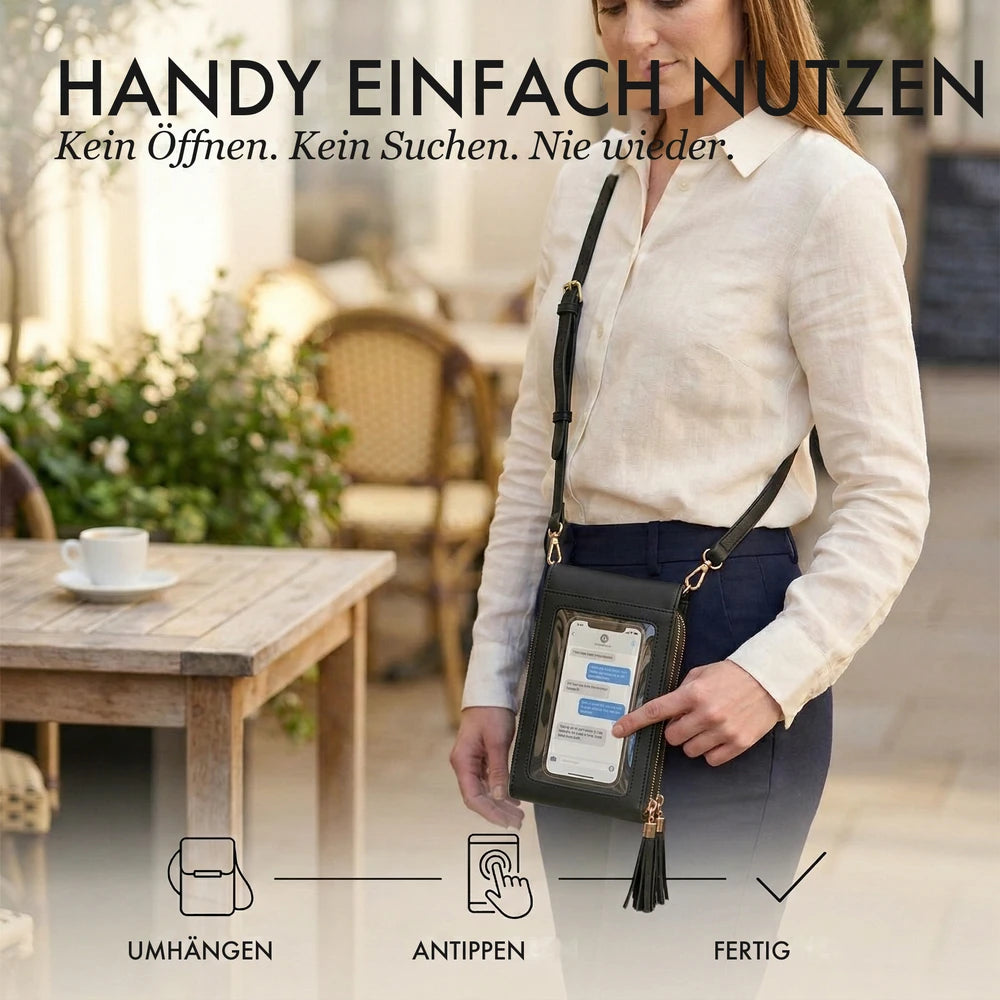 50% RABATT NUR HEUTE | TapWallet™ - Touchscreen-Umhängetasche mit Handyfach