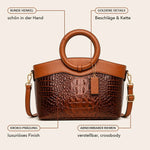 50% RABATT NUR HEUTE | GoldHandle™ - Vintage-Ledertasche