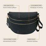 50% RABATT NUR HEUTE | WovenFree™ - Geflochtene Ledergürteltasche