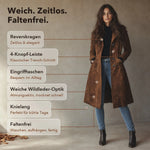 50% RABATT NUR HEUTE | SuedeDrape™ - Vintage-Trenchcoat