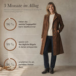 50% RABATT NUR HEUTE | SuedeDrape™ - Vintage-Trenchcoat