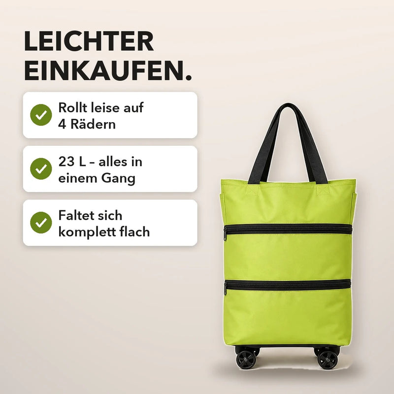 50% RABATT NUR HEUTE | FoldTrolley™ - 2-in-1-Einkaufswagen mit Rädern