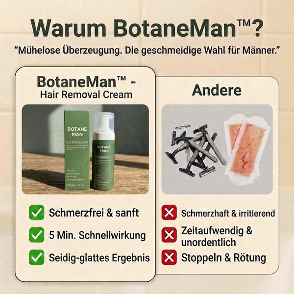 2+1 GRATIS HEUTE  BotaneMan™ - Haarentfernungscreme