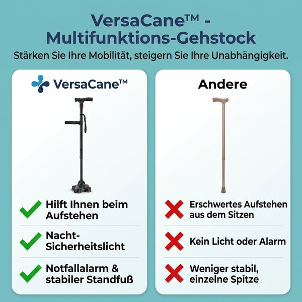 50% RABATT NUR HEUTE  VersaCane™ - Multifunktionaler Gehstock