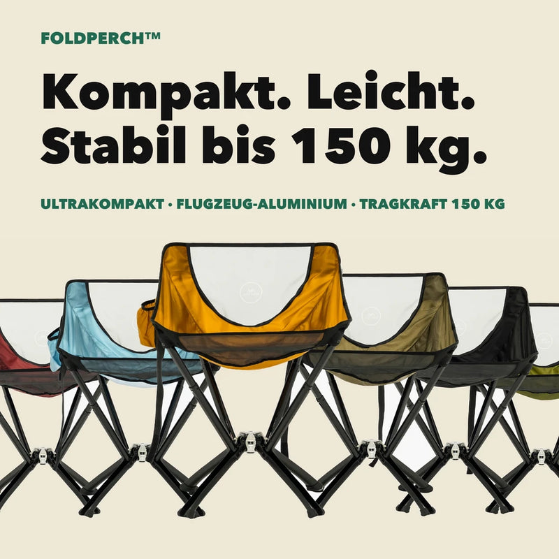 50% RABATT NUR HEUTE | FoldPerch™ - Der Wasserflaschengroße Stuhl