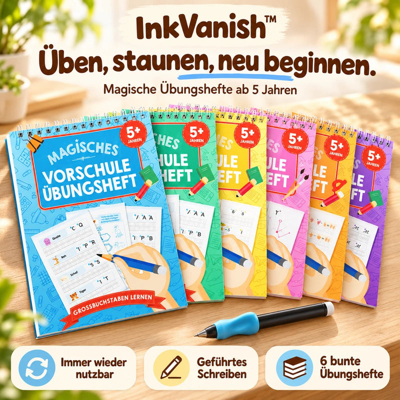 50% RABATT NUR HEUTE | InkVanish™ - Magische Übungshefte (Geschenk-Starterset)