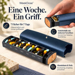 50% RABATT NUR HEUTE | WeekDose™ - 7-Tage-Tablettenbox