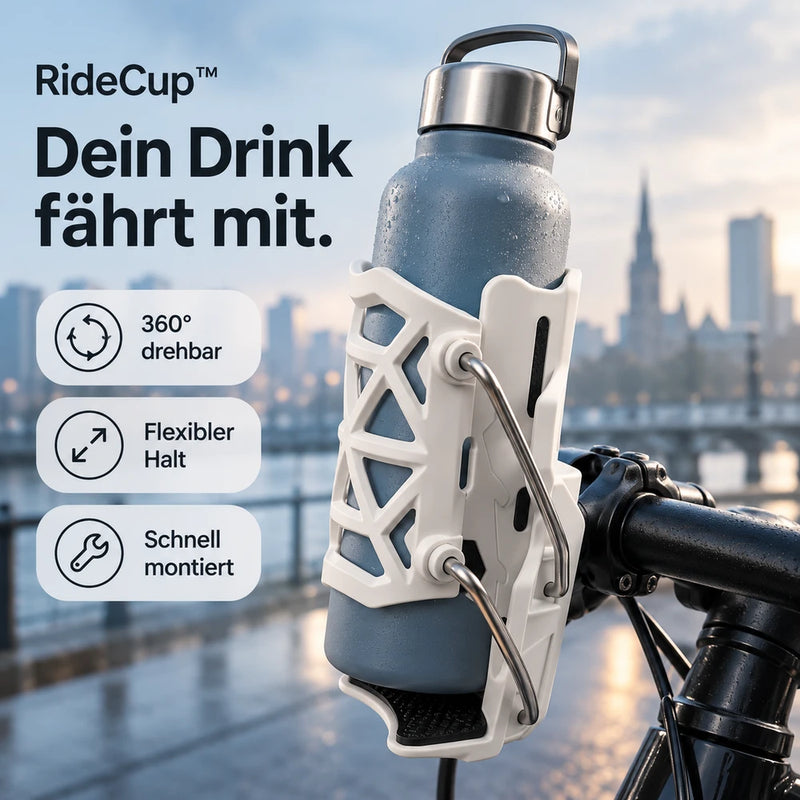 50% RABATT NUR HEUTE | RideCup™ - Selbstanpassender Getränkehalter