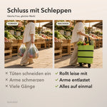 50% RABATT NUR HEUTE | FoldTrolley™ - 2-in-1-Einkaufswagen mit Rädern