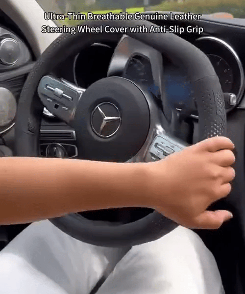 50% RABATT NUR HEUTE  DriveGrip™ - Rutschfester Lenkradbezug