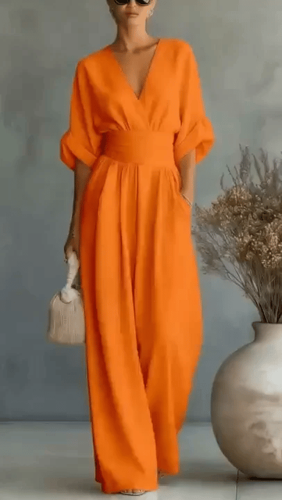 50% RABATT NUR HEUTE  Eliana™ - Taillenhoher Jumpsuit