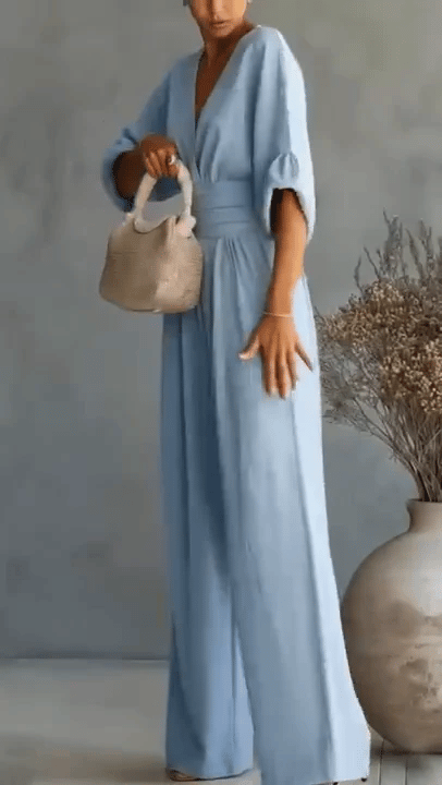 50% RABATT NUR HEUTE  Eliana™ - Taillenhoher Jumpsuit