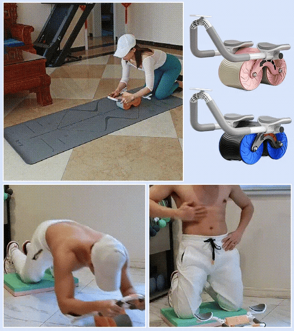 50% RABATT NUR HEUTE  AbRoll™ - Bauchtrainer-Rolle (+ Gratis-Yogamatte)