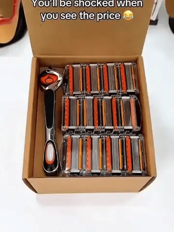 50% RABATT NUR HEUTE  RazorMax™ - Herren-Rasierklingen-Set