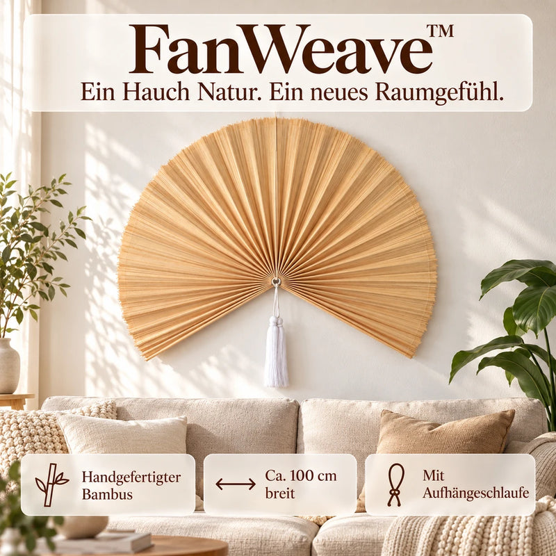 50% RABATT NUR HEUTE | FanWeave™ - Saga Bambusfächer