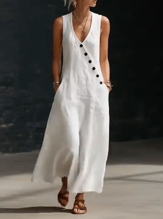 50% RABATT NUR HEUTE  Coralie™ - Baumwoll-Leinen-Kleid