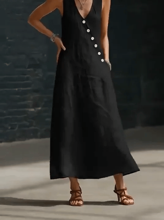 50% RABATT NUR HEUTE  Coralie™ - Baumwoll-Leinen-Kleid