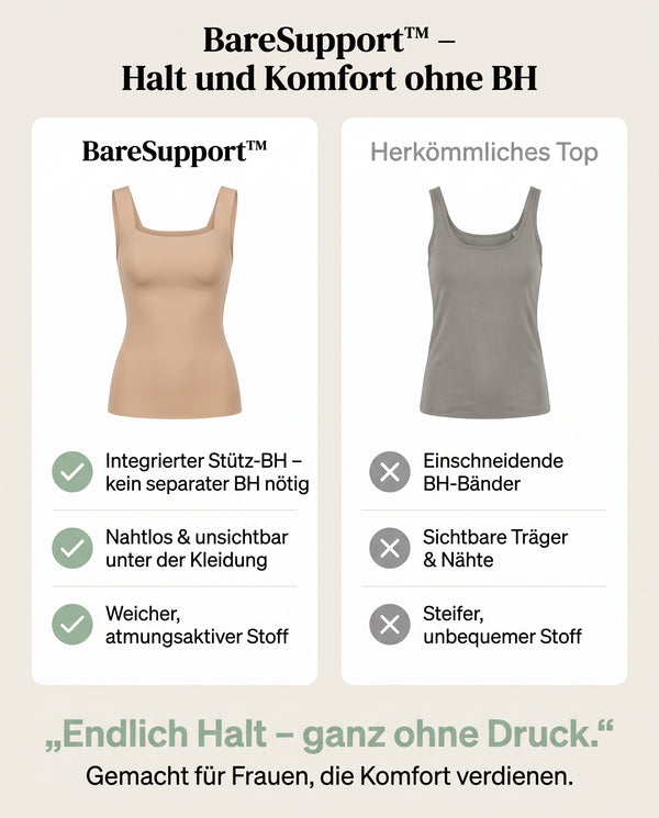 1+1 GRATIS HEUTE  BareSupport™ - Bügelloses BH-Top
