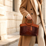 50% RABATT NUR HEUTE | GoldHandle™ - Vintage-Ledertasche