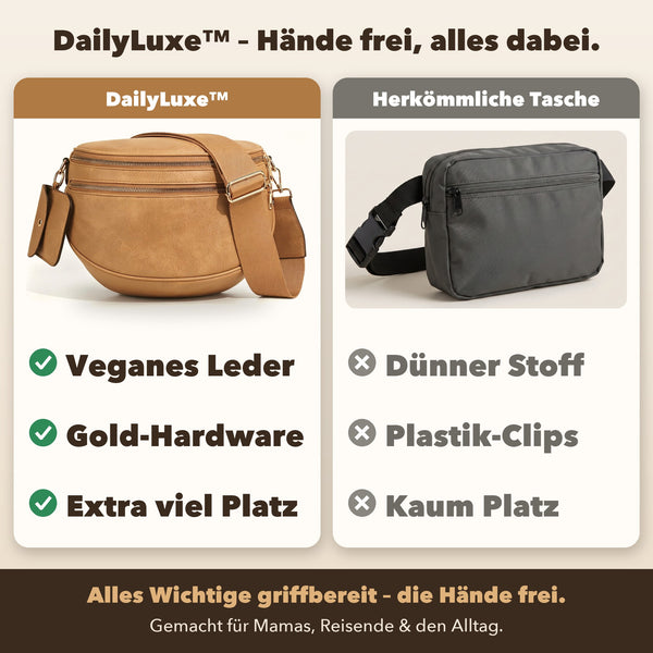 50% RABATT NUR HEUTE  DailyLuxe™ - Geräumige Umhängetasche