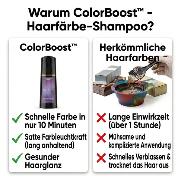 50% OFF TEMPORÄR  ColorBoost™ - Haarfärbe-Shampoo