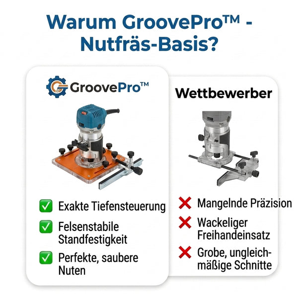 50% OFF TEMPORÄR  GroovePro™ - Nutfräsbasis