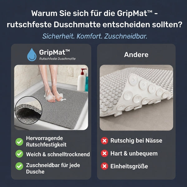 50% RABATT NUR HEUTE  GripMat™ - Rutschfeste Duschmatte