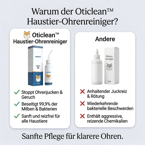 3+2 GRATIS HEUTE  Oticlean™ - Ohrenreiniger für Haustiere